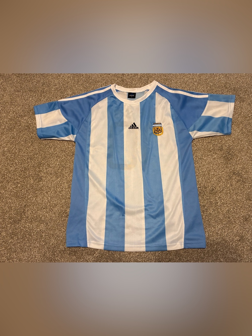 Messi #10 Adidas Argentina Home Soccer Jersey Men’s Size Medium Football Shirt